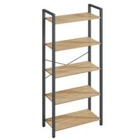 Regał na książki sonoma 5 półek 66x30x153 cm do salonu stabilny loft