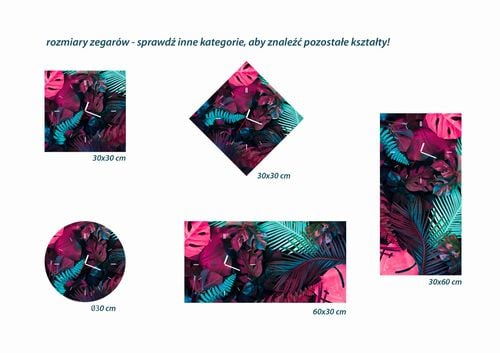 ZEGAR SZKLANY PROSTOKĄTNY - Lód na Arena.pl