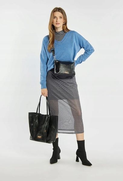 Torba Damska Duży Worek Shopper Torebka Monnari + Listonoszka Czarna zdjęcie 8