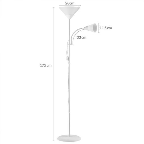 LAMPA LAMPKA PODŁOGOWA STOJACA 175cm BIAŁA na Arena.pl