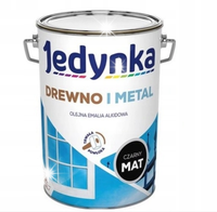 JEDYNKA FARBA DO DREWNA I METALU CZARNY MAT 5L
