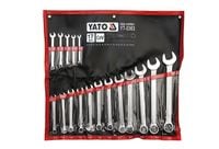 komplet kluczy płasko-oczkowych 17-części 8-32mm polerowane - yt-0363
