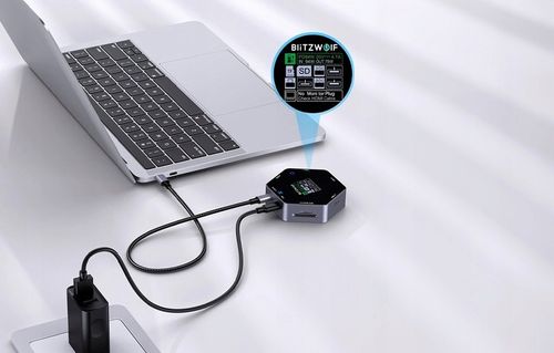 Blitzwolf BW-TH16 Stacja Dokująca HUB 8w1 USB-C PD 100W HDMI 4K Chłodzenie na Arena.pl