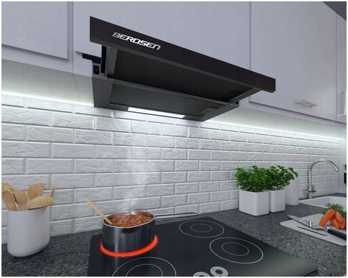 OKAP KUCHENNY PODSZAFKOWY 60cm CZARNY BERDSEN na Arena.pl