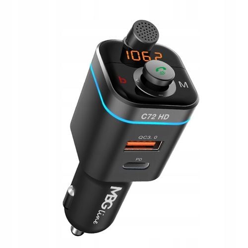Transmiter FM Bluetooth 5.0 ładowarka QC 4.0 PD20W na Arena.pl