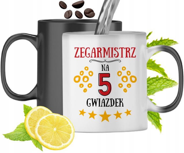 Dla Zegarmistrza Kubek Magiczny Na Prezent Z Nadrukiem Ze Zdjęciem zdjęcie 1