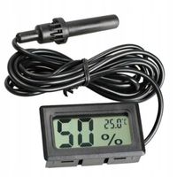 Termometr Cyfrowy Higrometr Elektroniczny Z Sondą