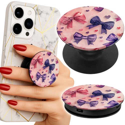 Uchwyt do telefonu Popsocket na palce/stojak KOLOROWE WSTĄŻKI WSTĄŻKA WZORY na Arena.pl