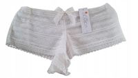 Majtki koronkowe szorty VALEGE Lingerie Adele śmietankowe w rozmiarze S 36