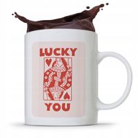 Kubek Prezent Dla Dziewczyny Żony Lucky You Z Nadrukiem Ze Zdjęciem