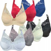 Biustonosz Stanik Koronkowy Miękki Z Fiszbinami Półusztywniany Kolory 90D