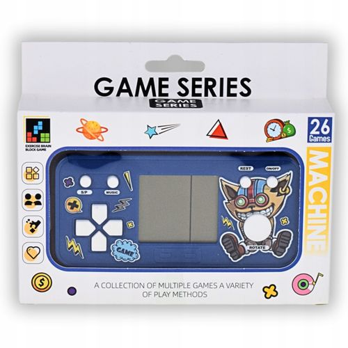 ELEKTRONICZNA GRA RETRO DLA DZIECI PRZENOŚNA MINI KONSOLA TETRIS NA BATERIE na Arena.pl