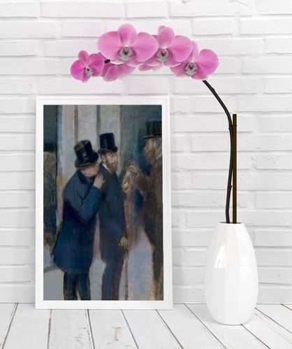 Portraits at the Stock Exchange, Edgar Degas - plakat 21x29,7 cm na Arena.pl