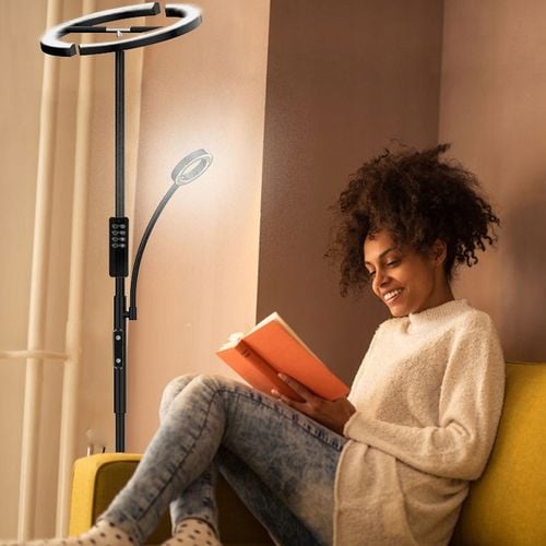 LED Lampa Stojąca Podłogowa Do Salonu 20W+7WPółokrągły kształt 175CM na Arena.pl