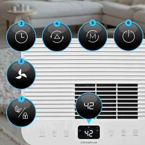 Osuszacz Powietrza Cube Pochłaniacz Wilgoci 20L Jonizacja WIFI 50 m2 na Arena.pl