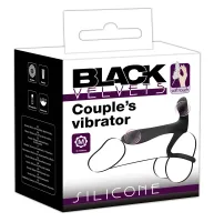 black velvets pierścień wibrujący silikonowy 14 cm czarny usb wodoodporny