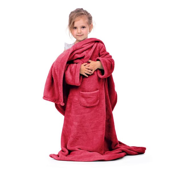 Koc DecoKing LAZYKIDS RED 90x105 zdjęcie 2