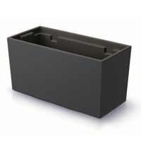 Skrzynka balkonowa wkład gładka 39x19cm antracyt