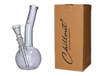 Bongo szklane Chillout 19 cm fajka wodna kulista przezroczysta