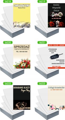 Ulotki A5 5000szt reklamowe firmowe różne wzory KOMPOZYCJE NAGROBNE na Arena.pl
