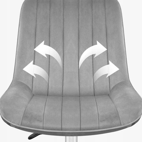 Fotel biurowy obrotowy MARK ADLER szary welurowy tapicerowany do na Arena.pl