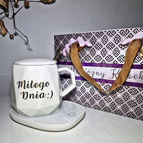 PODGRZEWACZ Kubek Ceramiczny CZAJNIK ZESTAW DO KAWY HERBATY MIŁEGO na Arena.pl