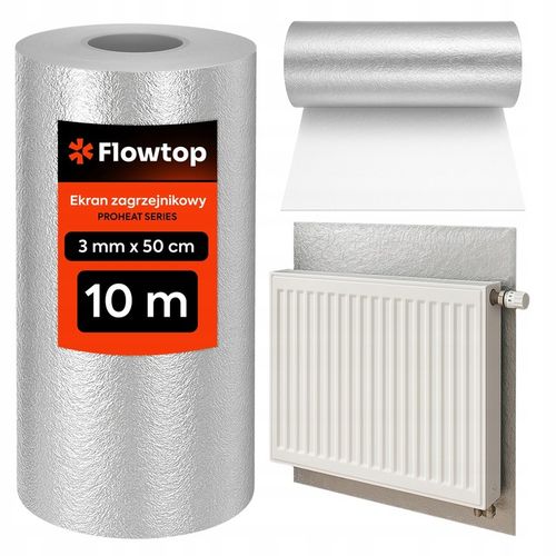 Ekran Zagrzejnikowy 10m Mata Pianka Aluminiowa Izolacyjna Odbija Ciepło Alu na Arena.pl