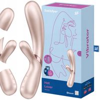 Wibrator damski króliczek podgrzewany z aplikacją na telefon stymulator