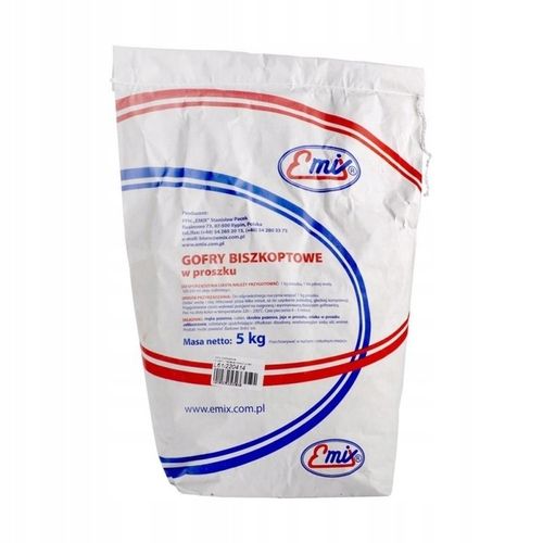 Ciasto na gofry biszkoptowe 5 kg. Gofry Emix gotowe ciasta w proszku na Arena.pl