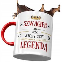 Kubek Czerwony Dla Szwagra Na Urodziny Na Prezent Z Nadrukiem Ze Zdjęciem
