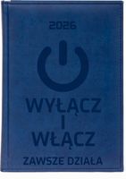 TERMINARZ KALENDARZ A6 2026 książkowy prezent z grawerem Z TWOIM NAPISEM