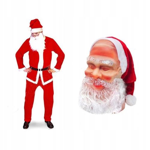 Strój Mikołaja Mikołaj Gwiazdor eko 5 elementów + maska na Arena.pl