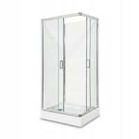 KABINA PRYSZNICOWA 90x70 PRZESUWNA TRANSPARENTNA BRODZIK 14cm +SYFON GRATIS