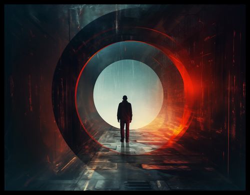 Plakat 65x50cm Portal do Świata na Arena.pl