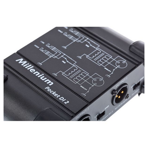 Pasywny 2-kanałowy moduł DI Box Dual/Mono Millenium Pocket DI 2 na Arena.pl