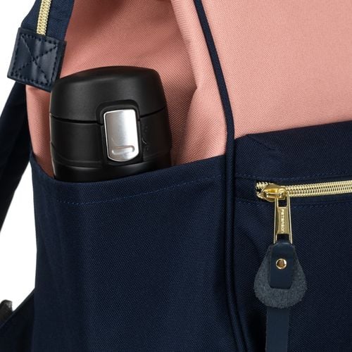 plecak materiałowy ptn alfa-6027 navy+pink na Arena.pl