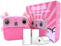 DRUKUŚ 3.0 MINI JELONEK ŻÓŁTY + 3 ROLKI | APARAT DRUKARKA TERMICZNA PREZENT