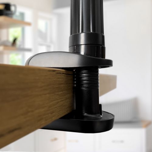 Długi elastyczny uchwyt na telefon i tablet mocowany do biurka czarny na Arena.pl