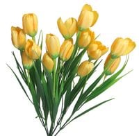 SZTUCZNE KWIATY BUKIET GAŁĄZKI KROKUSY W TRAWIE 44CM