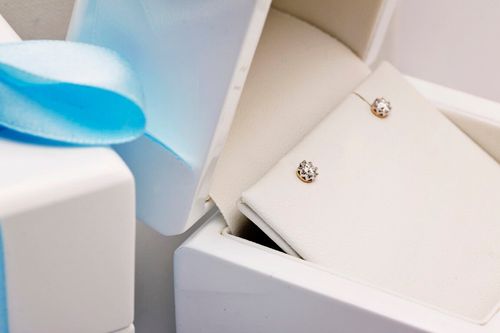 Złote kolczyki KXD1931 - Diament na Arena.pl