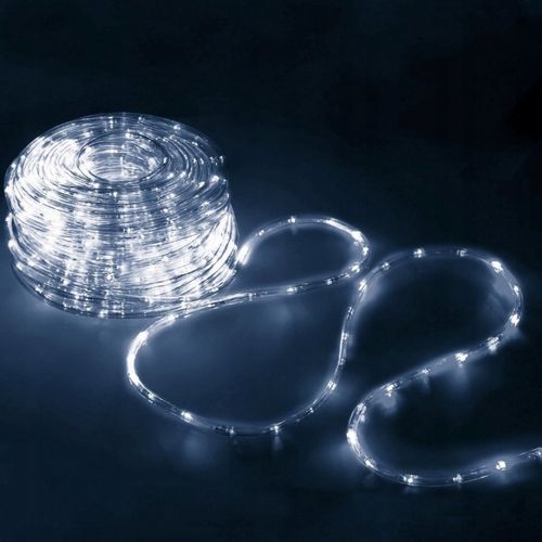 wąż świetlny, lampki zewnętrzne 18,5 metra zimne białe lamp30b na Arena.pl