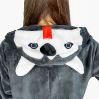 Onesies kombinezon/ onesie pies husky czarny rozmiar M