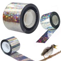 Odstraszacz ptaków taśma odblaskowa odstraszająca ptaki, kruki srebrna 80m