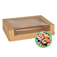 Papierowe opakowania do sushi duże 25 szt.