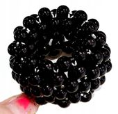 Gumka Do Włosów Perłowa Elastyczna Szeroka Do Koka