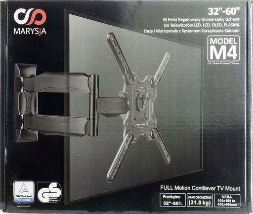 UCHWYT DO TELEWIZORA TV 32-60" CALI WIESZAK UNIWERSALNY OBROTOWY na Arena.pl