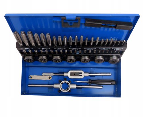 ZESTAW GWINTOWNIKÓW I NARZYNEK M3-M12 32 ELEMENTÓW na Arena.pl