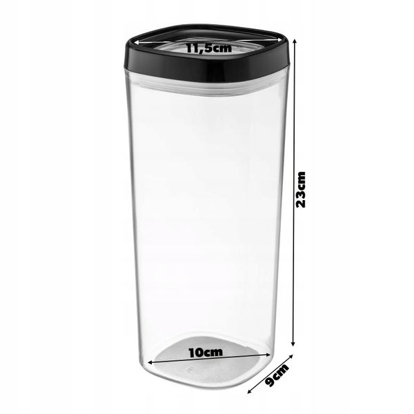 Kadax 2x Pojemnik Na Żywność 1800ml Sypkie Makaron zdjęcie 4