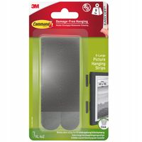 Command Rzepy Samoprzylepne do Ciężkich Obrazów Zestaw 8 szt(4 pary)