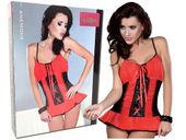 Czerwona koszulka nocna bielizna damska sexy L